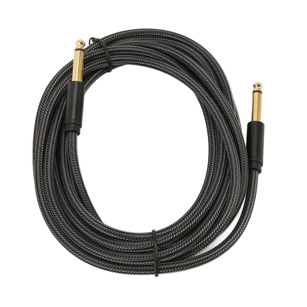 Guitar Cable Professional 1 4 Inch 6.35mm Male Nylon Braiding Instrument AMP Cord for Bass Keyboards Speakers