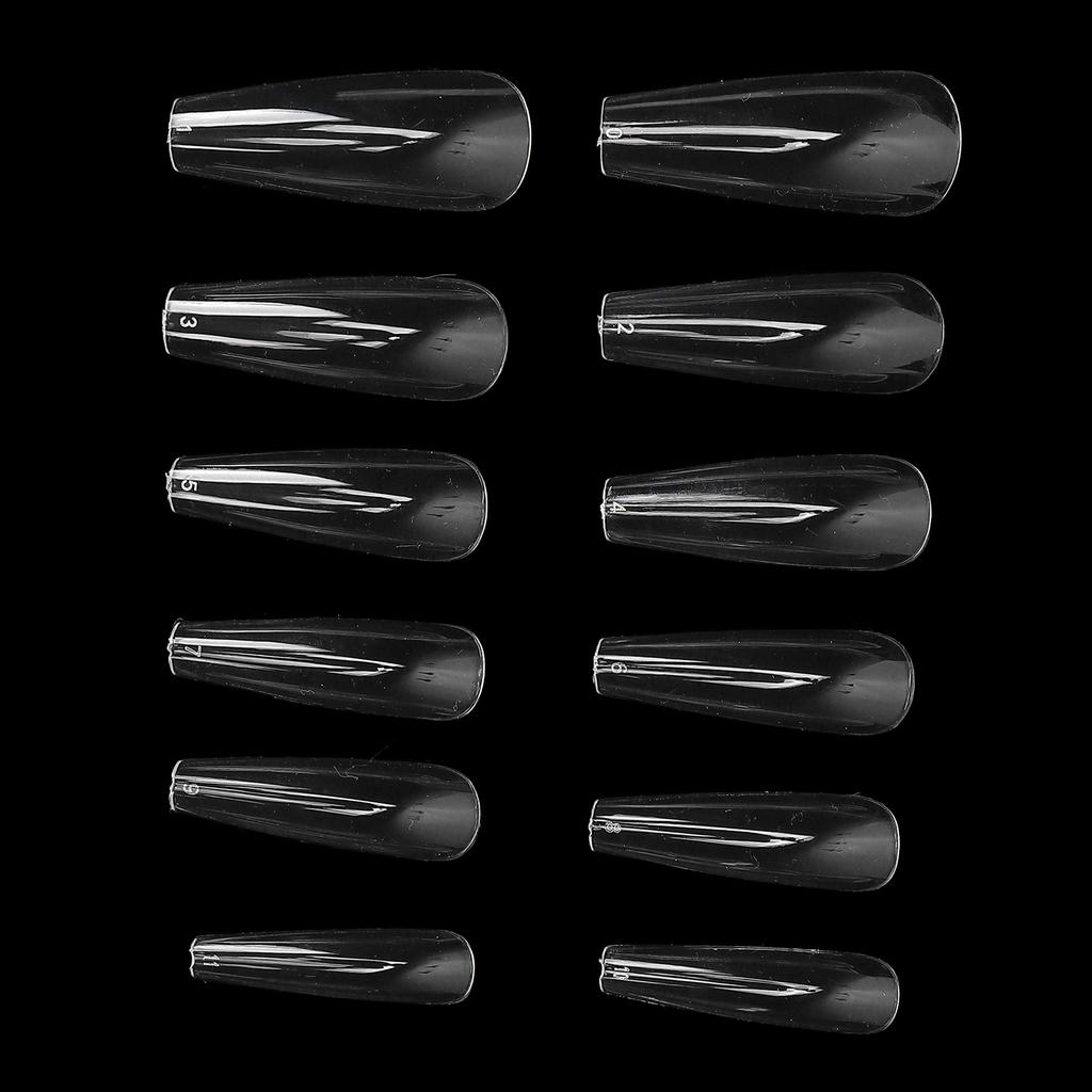 240pcs Artificial Ultra Thin Nail Tips Transparent False Nail Extension Tips Clear Nail Tips