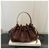 Korean Stylish Niche Women's Drawstring Bucket Shoulder Bag