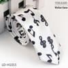 Multi-Color Student 5cm Narrow British Casual Polyester Silk Printed Tie