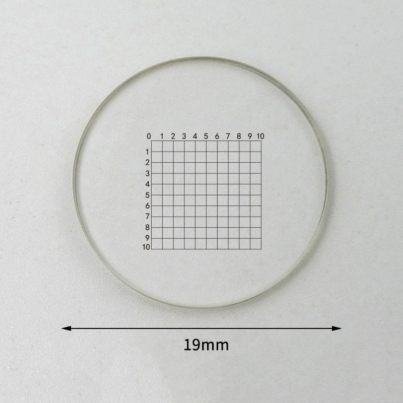 

Окулярний мікрометр Діаметр 19 мм Оптичне скло Перехресна лінійка Сітка Для біологічного мікроскопа 23,2 мм Окуляр Под. 1 0,1 0,05 0,2 мм