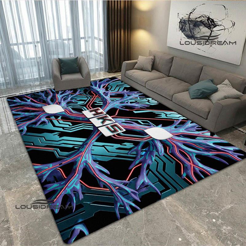 HKS Racing car logo printed carpet Living room bedroom non-slip carpets Yoga mat Outdoor rugs kawaii rug area rug birthday gift