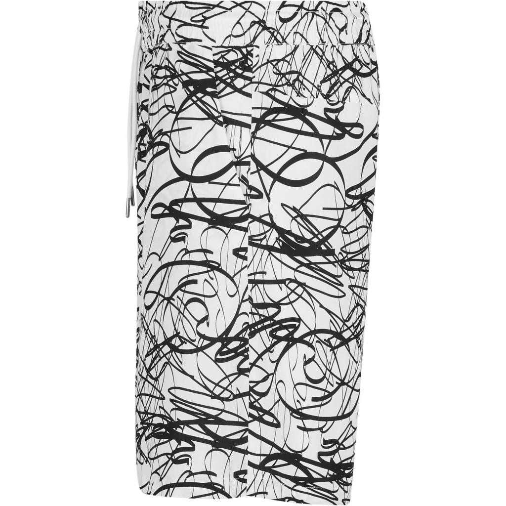 Urban Classics Mens Viscose Scribble Resort Shorts