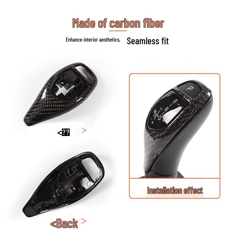 BMW Carbon Fiber Gear Shift Knob Cover - Chicken Leg Design