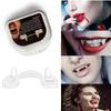 Vampire Teeth Dentures Fangs Classic PP Halloween Party Cosplay Prop Halloween Costume Party Favors