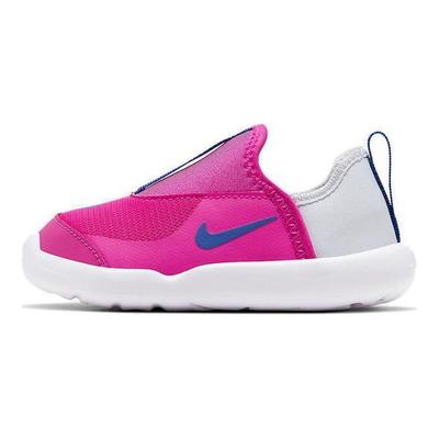 Lil Swoosh Buty do chodzenia z niską cholewką Buty sportowe dla niemowląt Szaro-różowe AQ3113-605