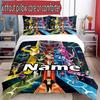 3pcs Duvet Cover Set (1*Duvet Cover + 2*Pillowcase, Without Core), Custom Name Power Rangers Pattern Bedding Set, Home Bedroom Decor Gift