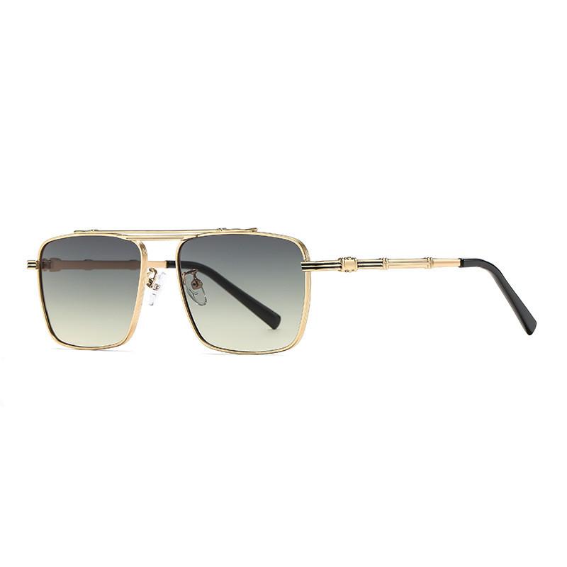 Retro Square Metal Sunglasses For Men Women Uv400 Protection Sunblock Outdoor Sport