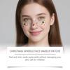 Face Glitter Stickers Cute Christmas Waterproof Festive Face Makeup Temporary Patches For Girls Teens Holiday Party Festival