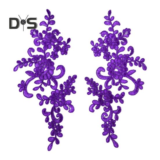 

2 шт. вышивка кружево аппликация шитье цветок ткань воротник нашивка мотив свадебное платье свадебное платье своими руками поделки для повседневной одежды ателье