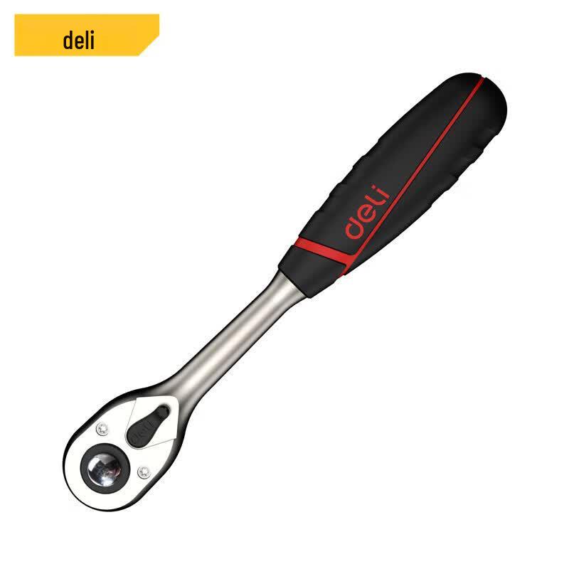 Deli 12.5mm 72-Tooth Professional Quick-Release Ratchet Wrench 6 inch