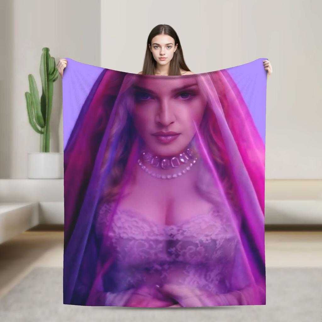 M-Madonnas Confessions Ii Blanket Ultra Soft Throw Blankets For Sofa 50X60 Inch Multiple Sizes Plush Thin Quilt