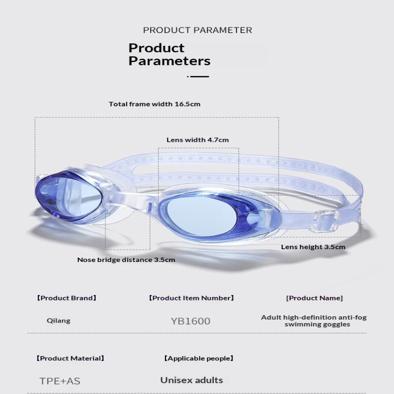 1Pc Silicone Goggle Hd Waterproof And Anti-Fog Women Men'S Diving Equipment Small Frame Adult Swimming Glasses