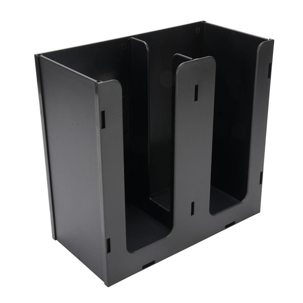 Paper Cup Dispenser Acrylic Coffee Cup Storage Organizer Holder with 2 Compartments for Countertop Kitchen Coffee Shop