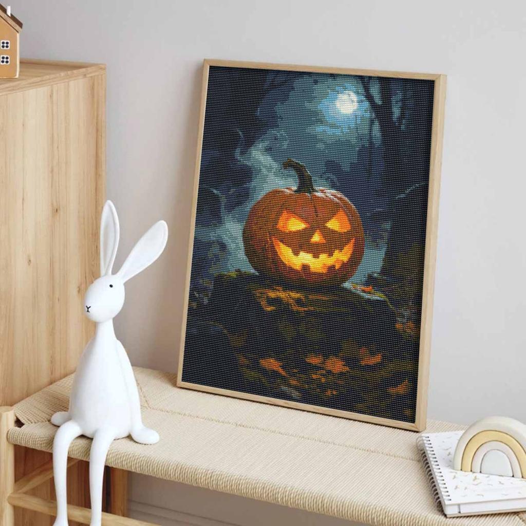 Halloween Pumpkin Moon Diamond Painting Kit Handmade Diy Painting Home Decoration Painting