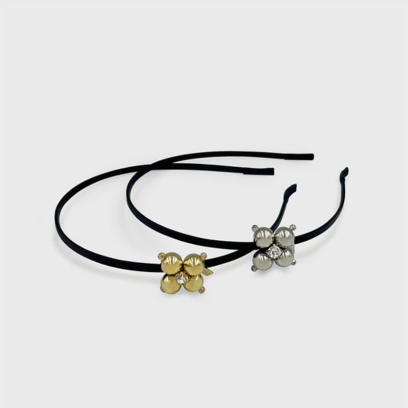 Jean Paul Clarisse Crystal Metal Ball Flower Hairband LFHB0748