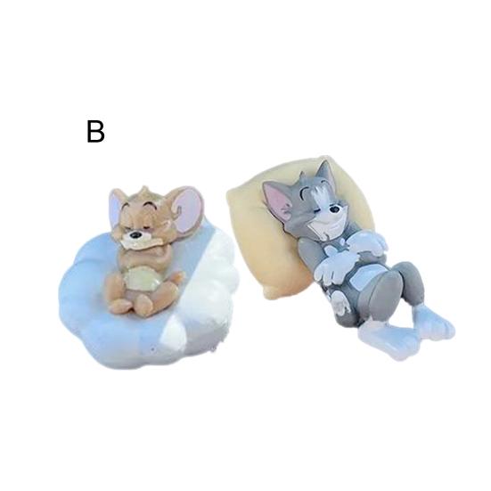 T-ом І Джеррі Смоляна Фігурка Милий Сплячий Автомобіль Кіт Миша Декор Панелі Приладів Настільний Орнамент Колекційний Мультяшний Персонаж для Автомобіля Дому