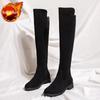 Fashion Middle Heel Long Boots for Women Winter 2024 Autumn Gyaru Goth Demi-season Quality New Work Footwear Knee High Shaft Shoes Woman