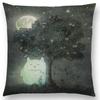 Sofa Throw Pillow Cover Home Decor Cute Little Ghost Sailing Whale Ocean Diver Print Cushion