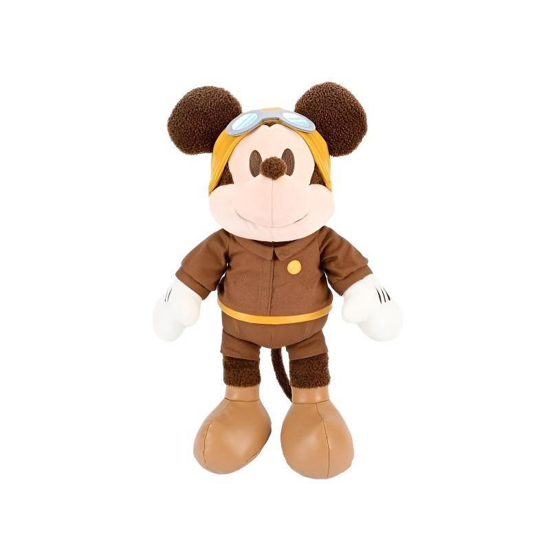 Plyšová panenka Mickey Mouse Pilot s pohyblivými klouby pro sběratele a děti
