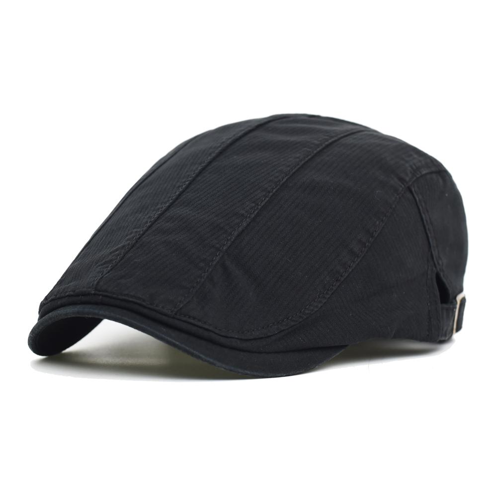 Big Size Spring Summer Soft Washed Cotton Newsboy Cap Men Women Peaked Cap Adjustable Beret Vintage Ivy Flat Cap