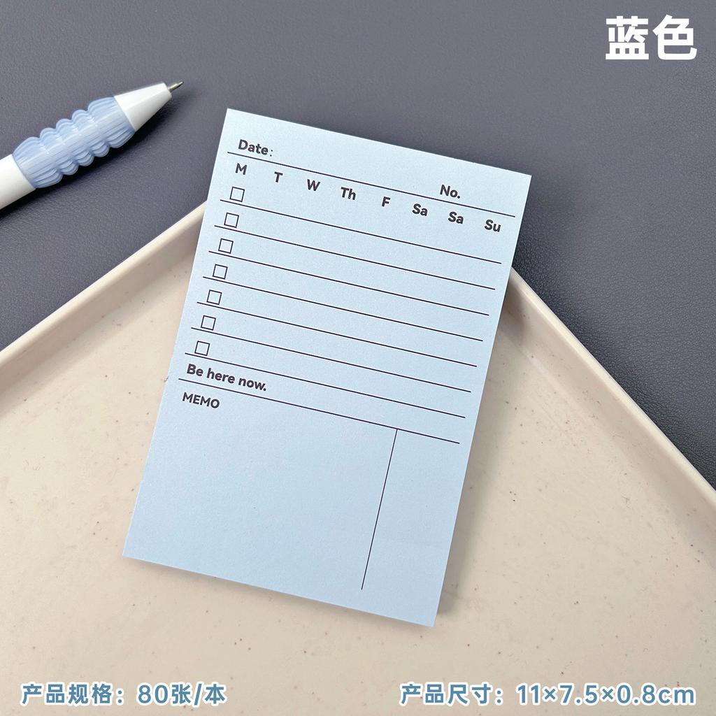 Gift Planning Book Simple Note Thickened Student Vocabulary Creative Monthly Summary Marked Tearable Kawai Stationery Lovely