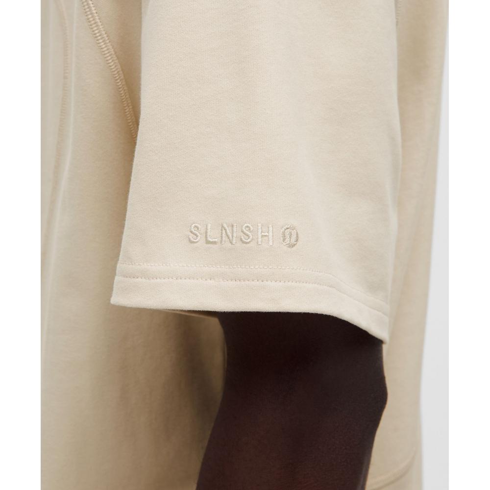 Lululemon HeavyweighT Brushed CoTTon T shirT  Slnsh collecTion naTural Ivory