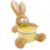 Easter Bunny Decorative Candy Storage Basket Cute Rabbit Shape Eggs Container Handmade Easter Bunny Candy Bowl Dish