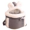 Cat Backpack Carrier Winter Warm Soft Plush Carry Pets Cage for Outdoor Travel Walking Cute Pets Backpack for Indoor Outdoor