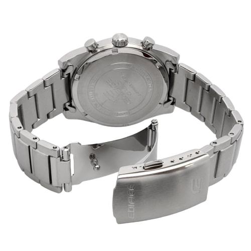 CASIO EDIFICE Men's Chronograph Watch EFB-730D-1AV with Sapphire Crystal and Black Dial, Overseas Model