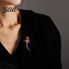 Lapel Pin For Suits Rose Brooch 3D Design Multi-Functional Safety