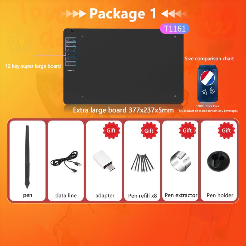 

Графический планшет для рисования Цифровой планшет для письма Доска для рисования Для телефона Android Windows Mac Ноутбук для рисования Курс дизайна as the picture