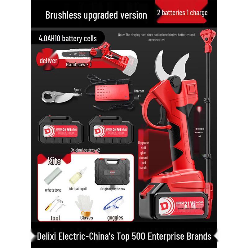 WBT Delixi Brushless Electric Pruning Shears Kit CN plug (adapter included)