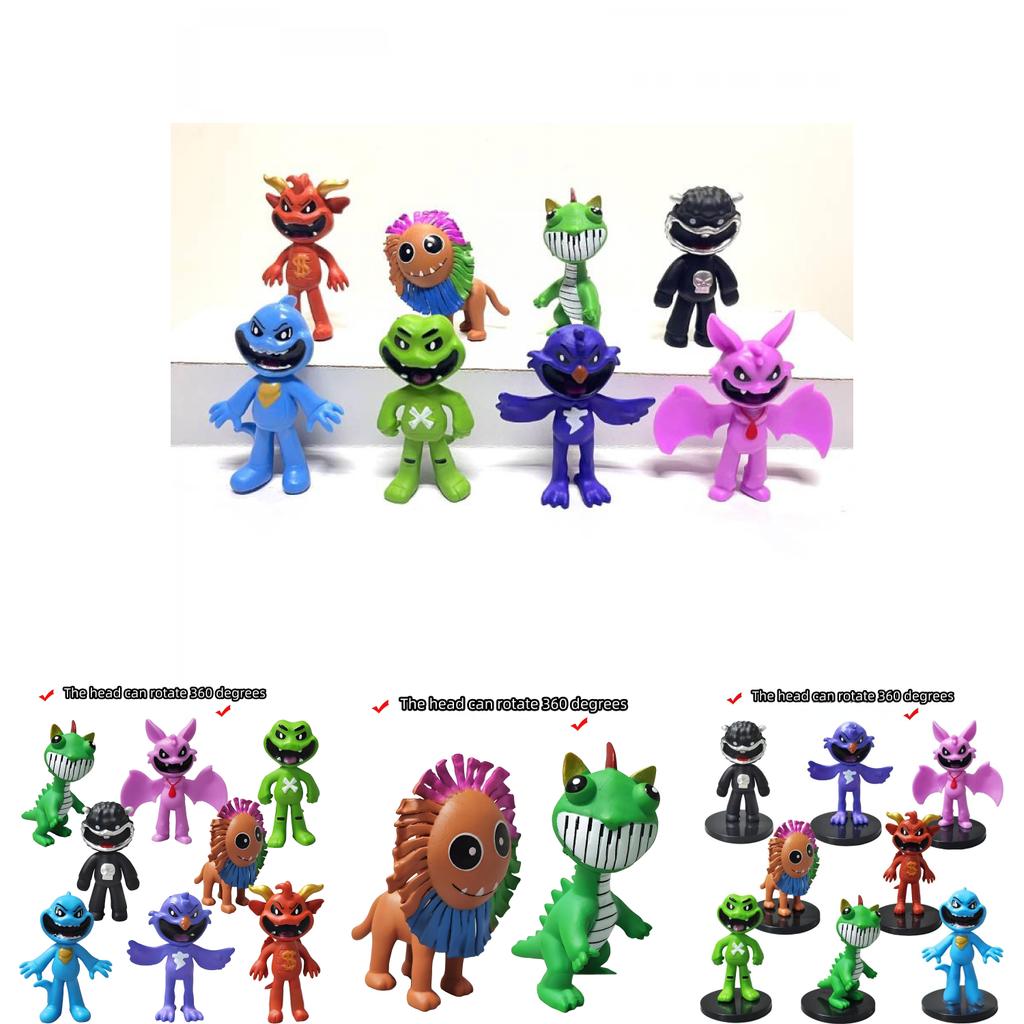 Delightful Pvc Smiling Animal Models For Fun Office Accessories And Playtime Collectibles In Assorted Sizes
