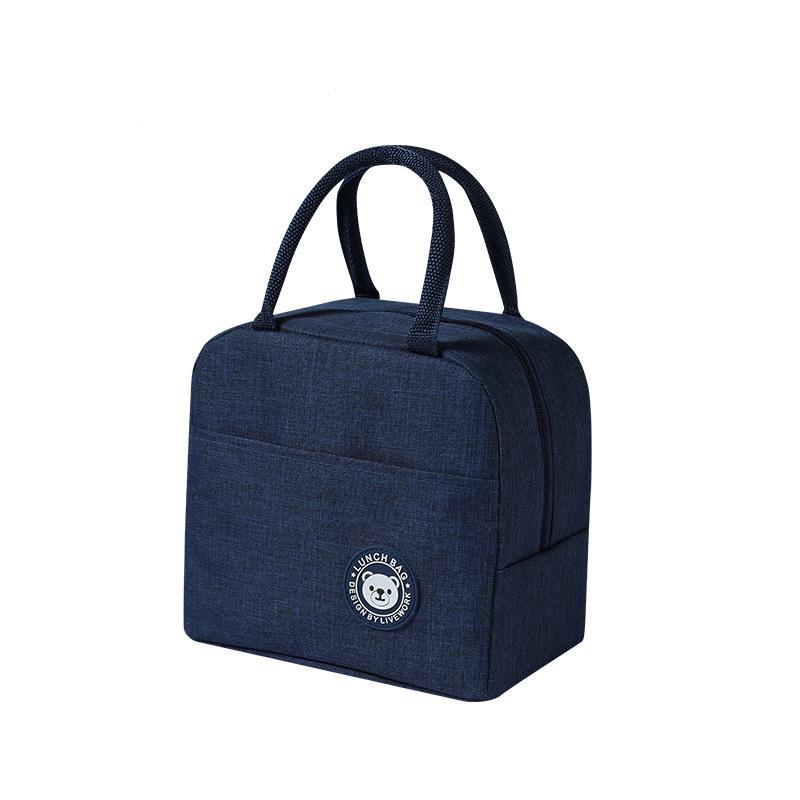 Insulated Lunch Box for Students and Office Workers, Waterproof and Anti-Oil Handbag with Large Capacity and Aluminum Foil Lining.