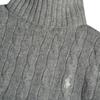 Polo Ralph Lauren FW24 Embroidered High Neck Polo Sweater Women Sweater Light-Gray 211690308-005