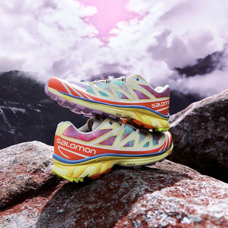 SALOMON XT 6 Berg 4 Schwestern Niedrig geschnitten Outdoor-Schuhe Unisex Iris Blume Gelb L47362100