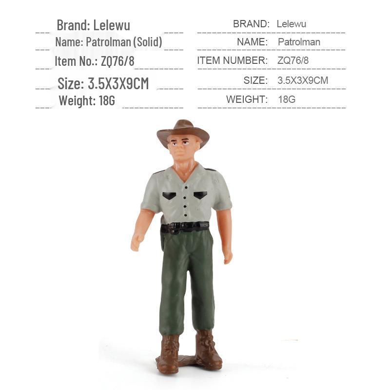 Cross-Border Farm Scene Worker Doll: Female Farmer with Shovel Ornament for Model Landscaping