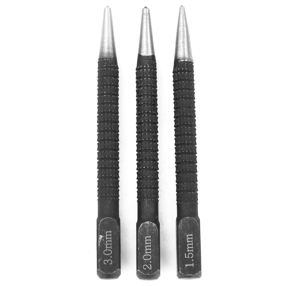 

3 Pcs Punch Wood Marking Tool Center Punch Combination Marker for Drilling Positioning