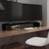Day and Night - Day and Night Black Glass TV Stand/monitor Riser 110x30x13 Cm