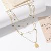 Multi-layer necklace · Stylish simple accessories, good luck stone pendant, multi-layer necklace