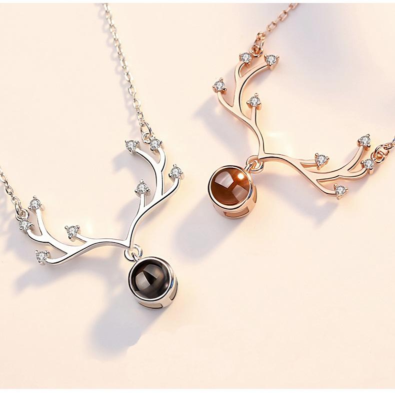 Antler Styling Design Simple Collarbone Chain Female Student