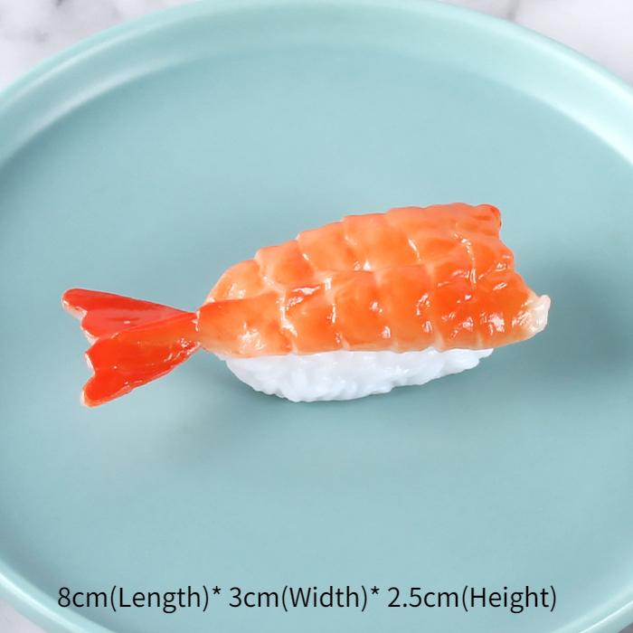 Kawaii Artificial Sushi Fridge Magnets 3D Stylish Foods Magnetic Stickers for Home Decor Photography Props Cute Resturant Props
