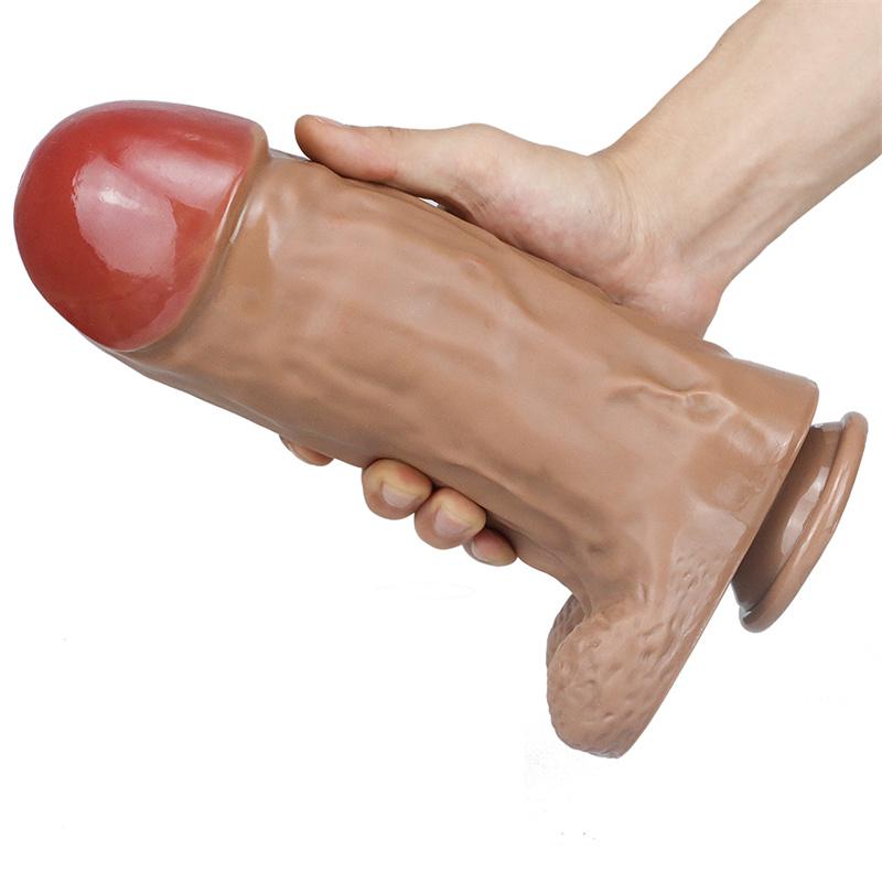Female Masturbator Super Thick Simulation Dildo Big Stallion Fisting Butt Plug Adult Products
