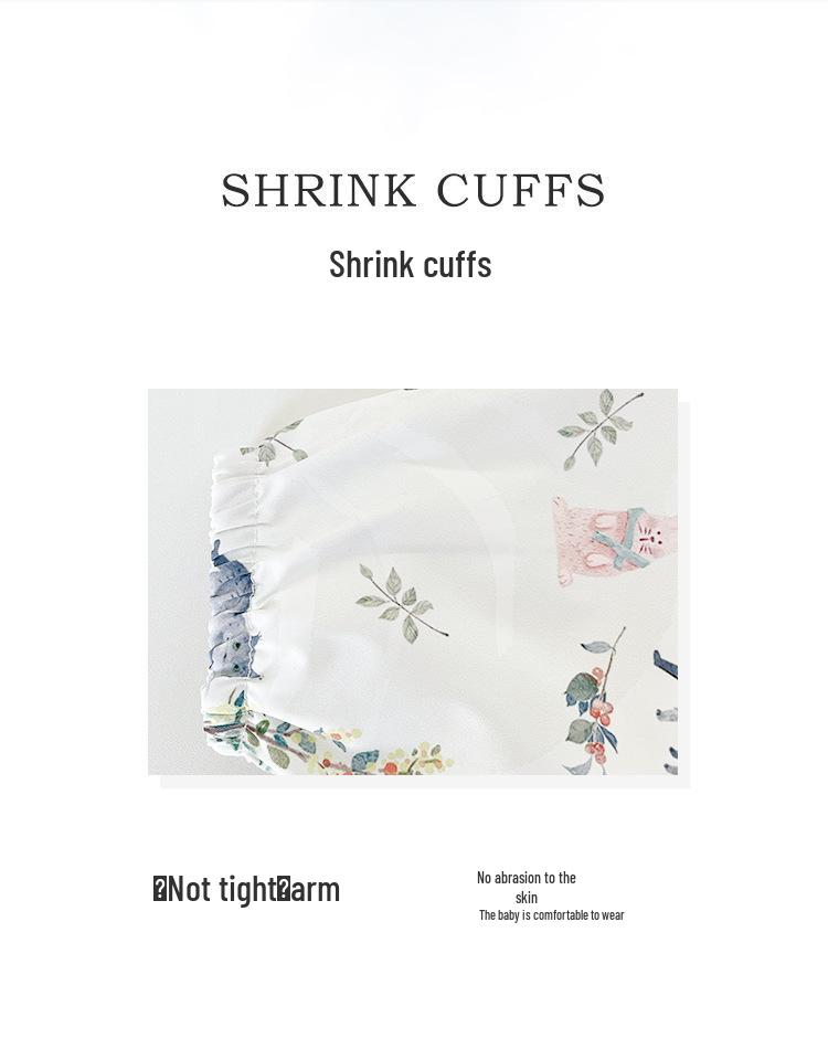 Waterproof Long Sleeve Baby Bib - Oil-Proof, Cotton Coverall for All Seasons.