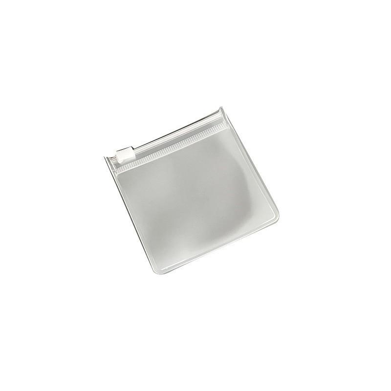Non-yellowing, non-hardening frosted EVA zipper jewelry bags for earrings and bracelets