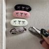 Korean Metal Oval Bow Hair Clip For Women Girls Sweet Cute Mini Bangs Side Clip Duckbill Clip Headdress Hair Accessories