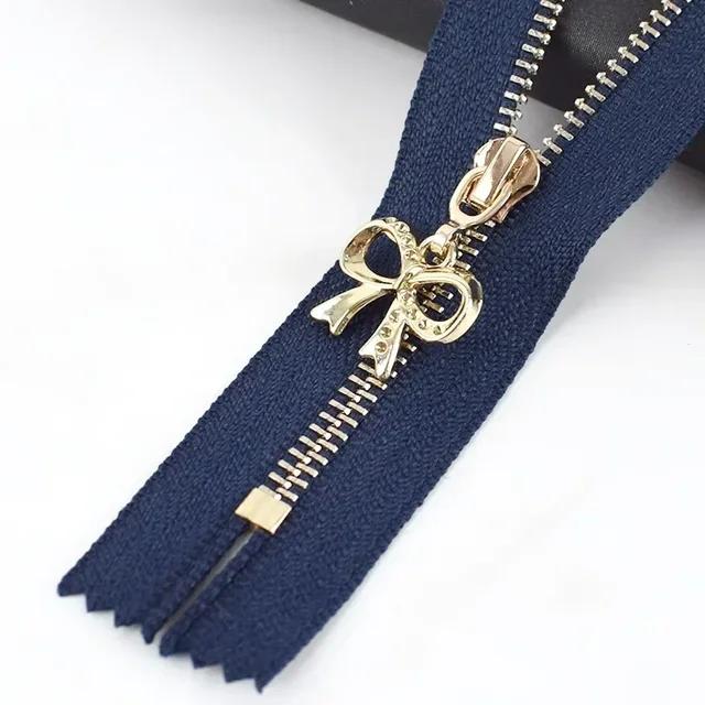 5Pcs Meetee 3# 15-30cm Metal Zippers Bags Closed End Auto Lock Zipper for Clothes Repair Kit DIY Sewing Material Accessories