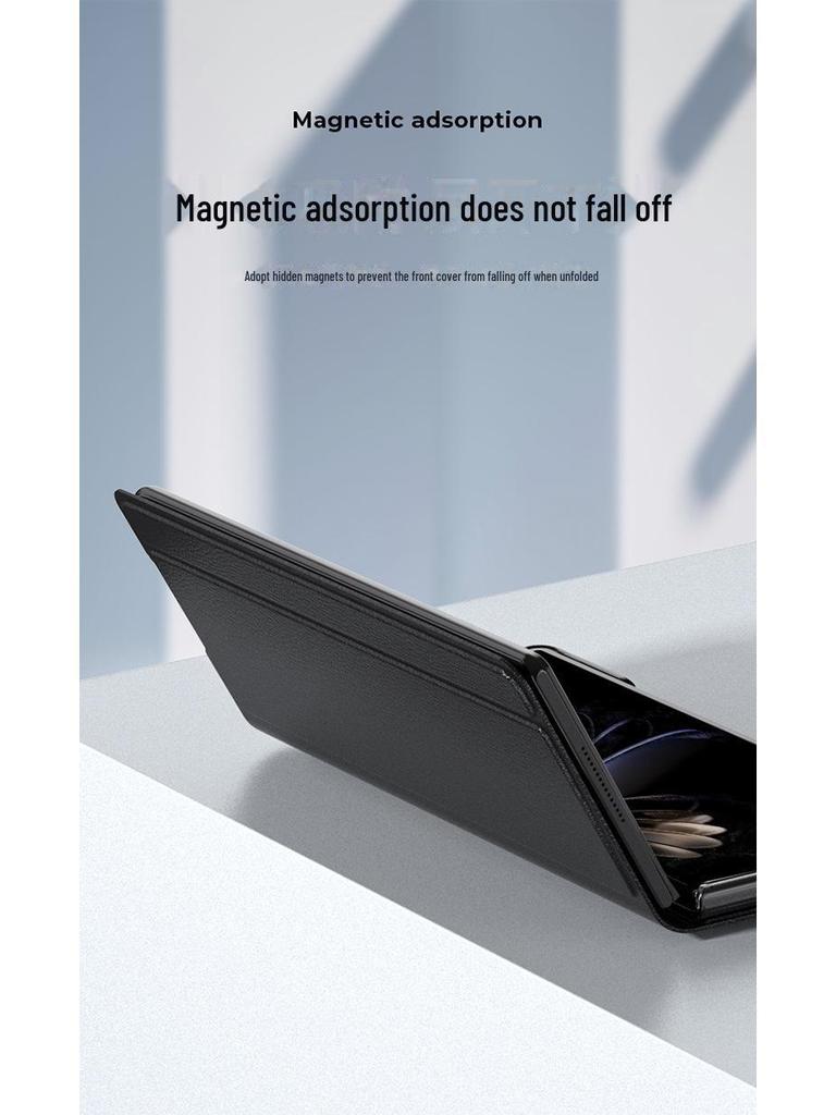 Ultra-Thin Leather Stand Case for Xiaomi MIXFold2 - Protective Folding Cover