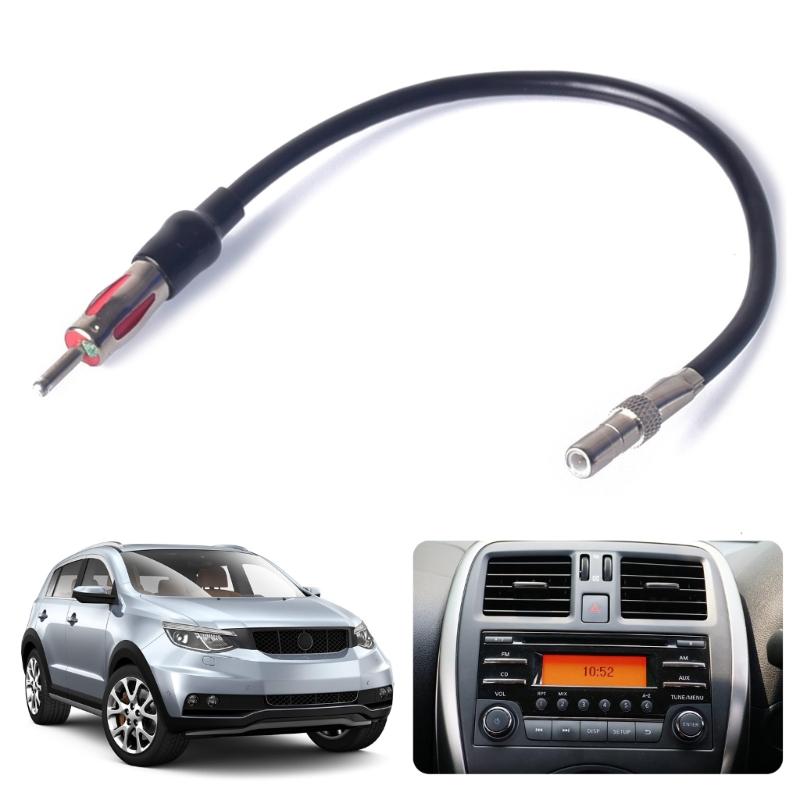 Car Stereo FM AM Antenna To DIN Connector Wire Adapter Cable Radio Antenna Adapter Automotive Radio Exterior Part